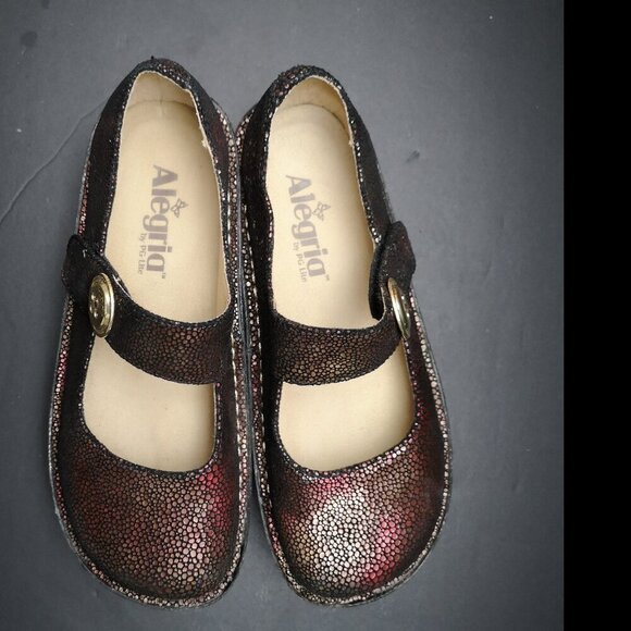 Alegria Ladies Size 35 (approx. 4.5 US) Paloma Mary Jane Slight Wedge Shoes - Picture 6 of 10